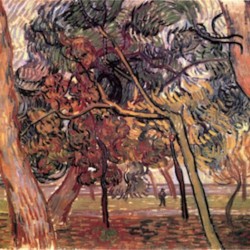 Study of Pine Trees by Van Gogh
